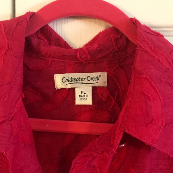 Coldwater Creek Pink PL Blouse - Picture 3 of 3